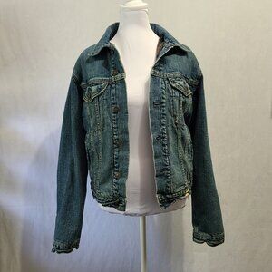 Abercrombie And Fitch Lined Denim Jacket Women's Size Small